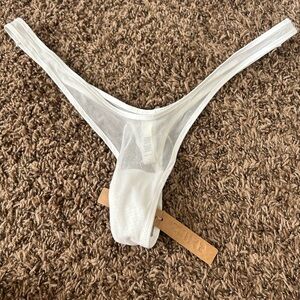 SKIMS Ivory Sheer Thong